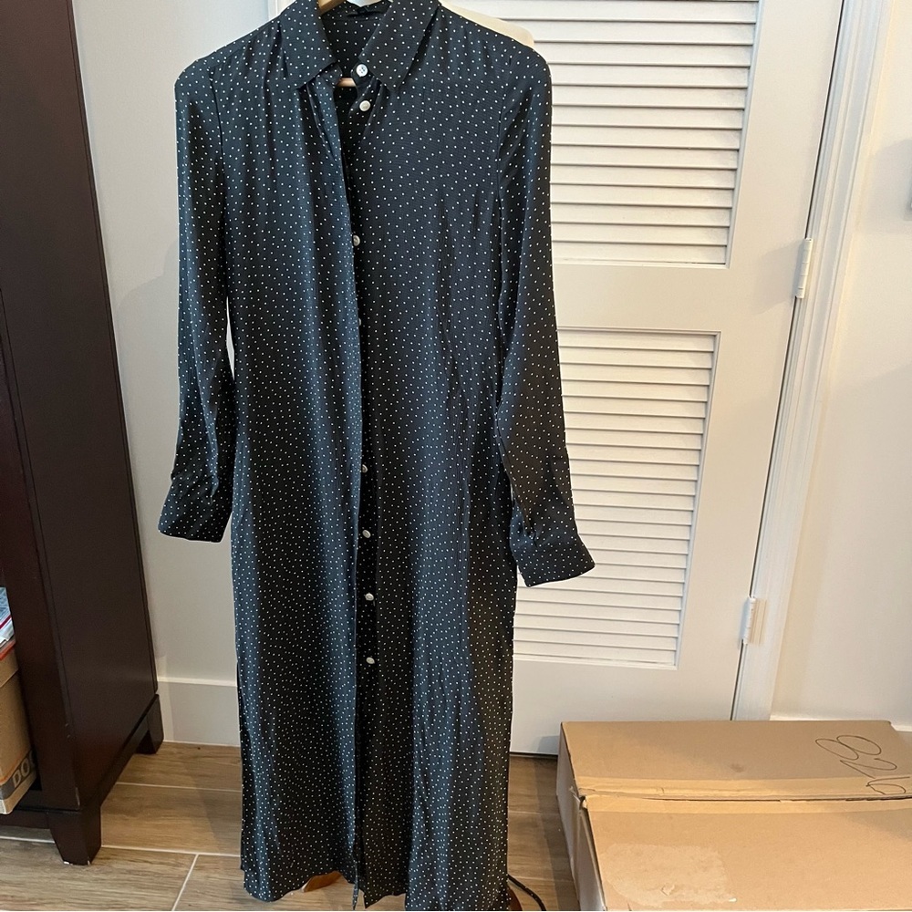 Theory shirt Dress poko dots